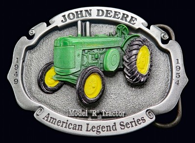 John Deere Model R Tractor Belt Buckle