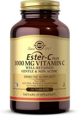 Solgar Ester-C Plus 1000 mg Vitamin C 90 Tablets