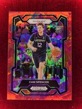 2024-25 Panini Prizm Draft Picks - Cam Spencer #94 Red Cracked Ice Prizm (RC)