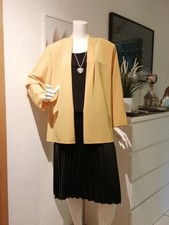 ELENA MIRÒ-Schicke leichte Blusen-Cardigan-Jacke, offen, Gr. 44/46 U, Gelb