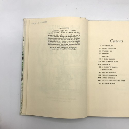 Stuart Little Hardcover Book by E. B. White Illustrated by Garth Williams 1945 - Picture 4 of 10