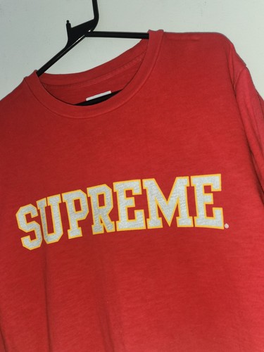 FW12 Supreme Réfléchissant Haut Manches Longues L/S T-Shirt L Large Vintage - Photo 2 sur 9
