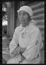 Photo:Indian woman, wife of farmer, McIntosh County, Oklahoma