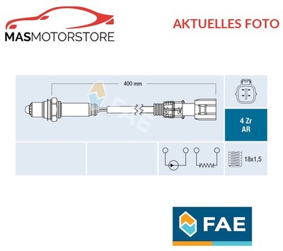 LAMBDASONDE LAMDASONDE AFTER CATALYTIC CONVERTER FAE 75639 I NEU OE QUALITÄT