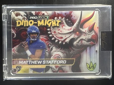 2025 Wild Card Dino-Might Mathew STaford White Triceratops 4/5 Sealed