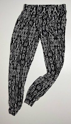 Artisan NY, Hose, Pyjama Hose, Größe S, Schwarz/Weiß, 95% Viskose, Neu