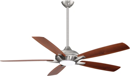 Minka Aire F1001-BN Dyno XL 60" Ceiling Fan with LED Light & Remote, Brushed Nic - Picture 6 of 12