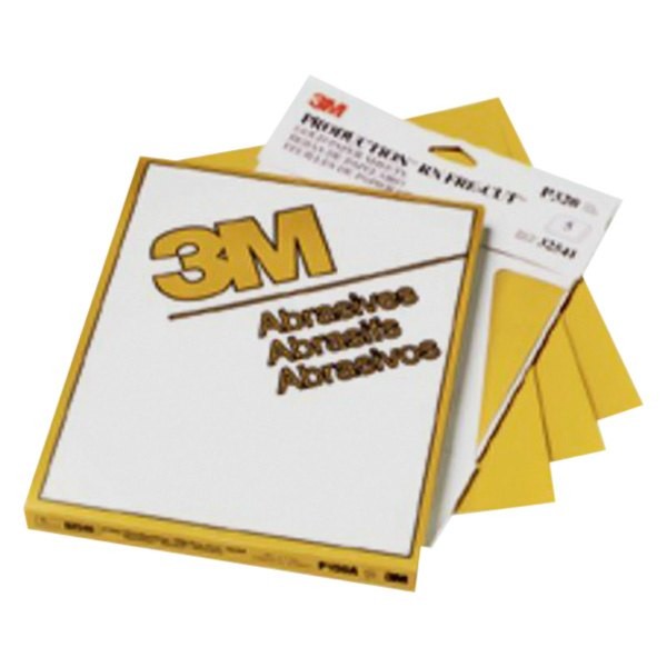 3M 2539 216U 11" x 9" P400 Grit Aluminum Oxide Sanding Sheet 50 Pieces