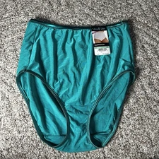 Vanity Fair Women’s Jade Green Briefs/Panties NWT Size 8/XL “Illumination” 