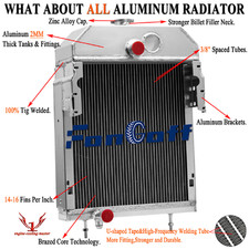 4-row Tractor Radiator For 300 & 350 Case /international /farmall 361704r93 New