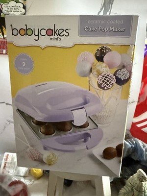 Babycakes Mini Cake Pop Maker Électrique, Antiadhésif, Violet