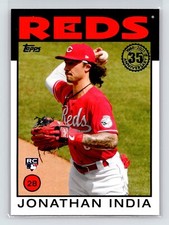2021 Topps Update Jonathan India #86B-19 1986 35th Anniversary RC Reds