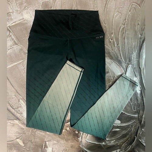AR-33 High Waist Yoga Sport Sport Leggings Hunter Green Ombre Muster Gr. S - Bild 8 von 16