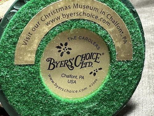 Byers Choice Carolers Mrs. Claus Apple Fruit Wreath Christmas 2009 Signed 13.5” - Picture 12 of 12