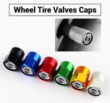 Tappi copri valvola per ruota NISSAN alluminio gomme pneumatici auto 4 Pz.