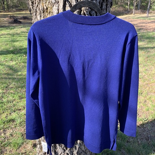 I.N.C. International Concepts mittelblau Saphir Schnürung Tunika Pullover Neu mit Etikett - Bild 8 von 9