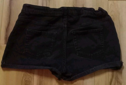 Cat And Jack Shorts Girls XXL Size 18 Juniors Black Super Stretch Dark Hot Pants - Picture 2 of 11