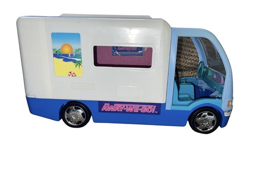 BARBIE SIZE DOLL ELECTRONIC AWAY WE GO MOTORHOME CAMPER + Dolls & Camping Set - Picture 2 of 19