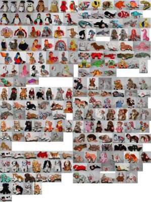 TY-BEANIE BABY Beanie  AUSWAHL : Teddy-Bär, Affe, Hund Katze Hase ...