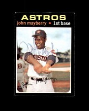 John Mayberry Hand Signed 1971 Topps Houston Astros Autograph