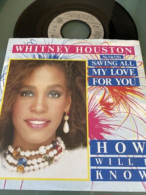 12''  WHITNEY HOUSTON -  HOW WILL I KNOW  1985 Saving All My Love For You