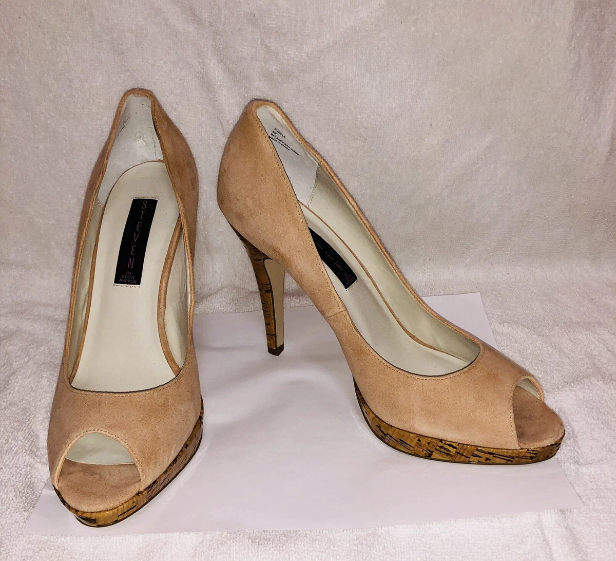 Steve madden nude suede heels top
