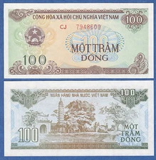 Vietnam 100 Dong P 105b 1991 UNC Viet Nam ( P 105 b )