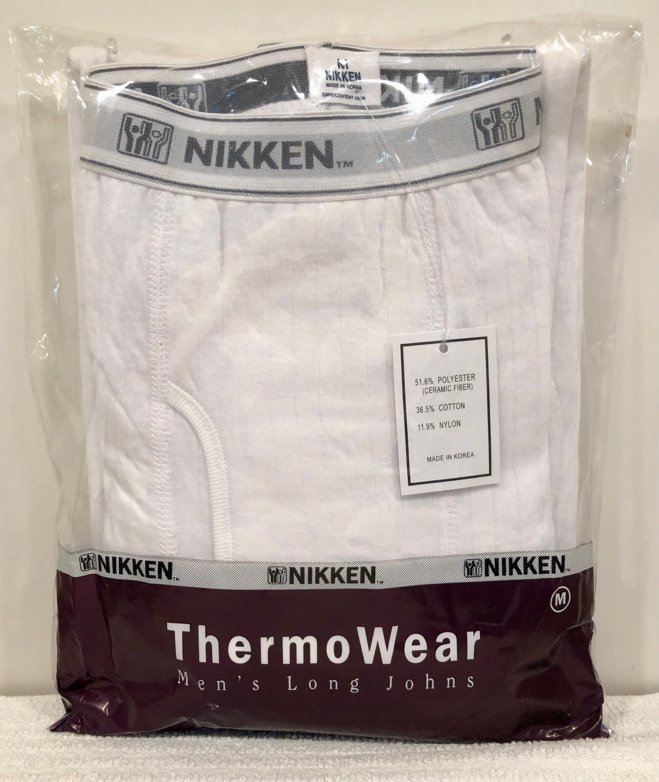 🎁 Nikken Thermowear Men's Long Johns 🆕 Size M Top & Bottom 1791 1796 Medium 🎁 image 5