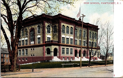 #ad #ad High School Building Streetview Pawtucket Rhode Island Downtown UDB Postcard $5.99