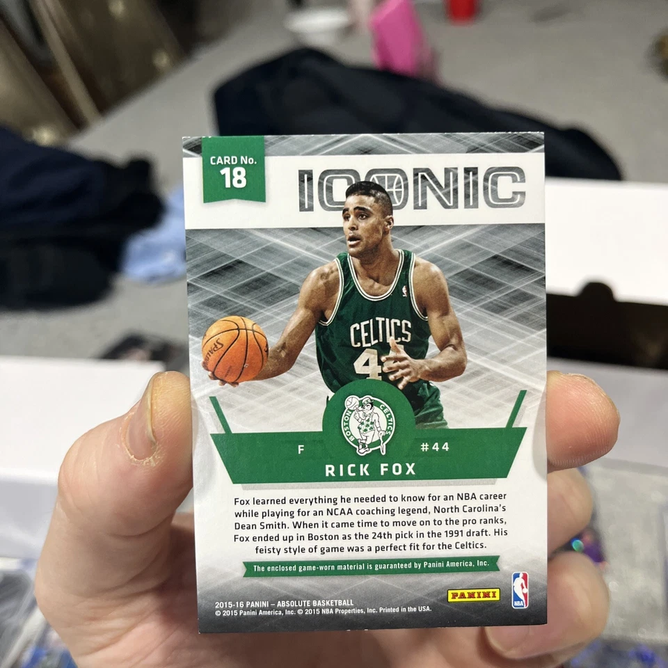 2015-16 Panini Absolute - Iconic Materials #18 Rick Fox /99 (MEM) - Image 2 of 2