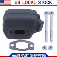 Exhaust Muffler Bolts Screw Plus Nuts Gasket Kit For Husqvarna 50 51 55 Rancher
