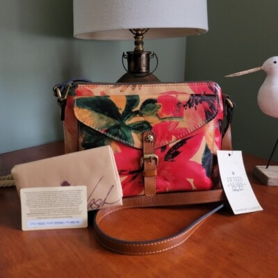 #ad NWT Patricia Nash Avellino Leather Spring Multi Crossbody Bag amp; Dustbag $165.00