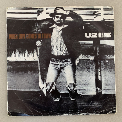 U2 with BB KING - When Love Comes To Town - 1989 UK 7'' vinyl single