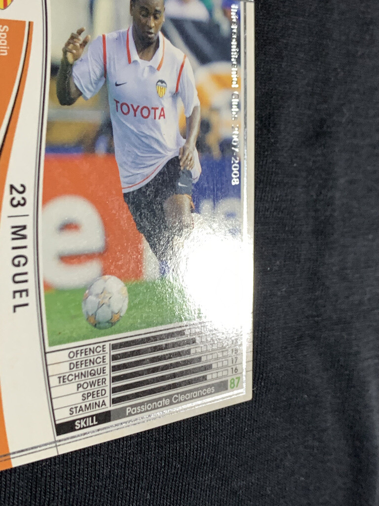 Miguel WCCF PANINI soccer card Japan sports 196/336 2007-2008