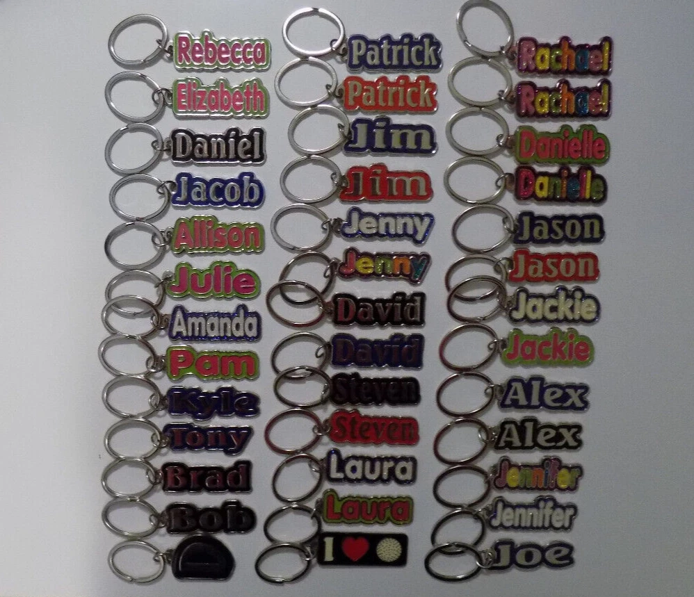 Handmade name deals keychains