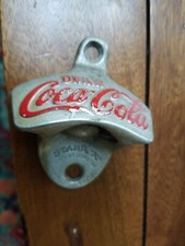 Vintage Starr X Coca Cola Coke Metal Bottle Opener Wall Mount Made in USA
