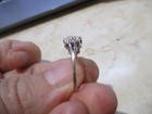 10K White Gold 56 Diamond Tiered Cluster Ring Size 6 [R275] — photo 7
