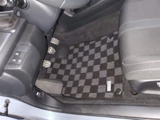 P2M for Honda Civic FK8 FK7 Hatch CTR 2dr Front Rear Checker Floor Mat Dark Grey