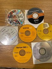 Vintage DVD CD Lot Of 7 Sony, Norton 360, Arris Touchstone, AOL Upper Deck Post