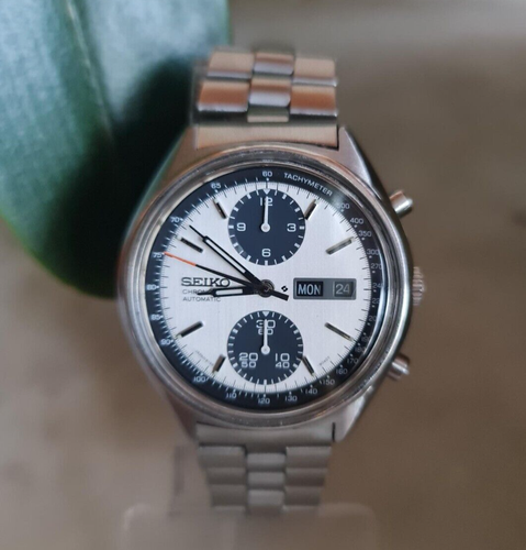 Reloj Seiko Panda vintage 70´s automático cronógrafo 6138-8020 hombre. EXCELENT