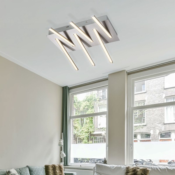 Deckenleuchte Deckenlampe Wohnzimmerleuchte Schlafzimmerlampe K5 Kristalle Led-image