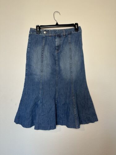 Ralph Lauren Jeans CoVintage Denim Skirt Womens4 M