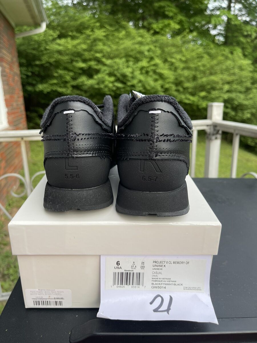 Reebok Maison Margiela x Classic Leather 'Memory Of - Black Reebok Maison Margiela x Classic Leather 'Memory Of - Black