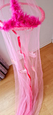 Dekoration Sommer Insektenschutz Netz Prinzessin Zelt Himmelbett Lillifee rosa