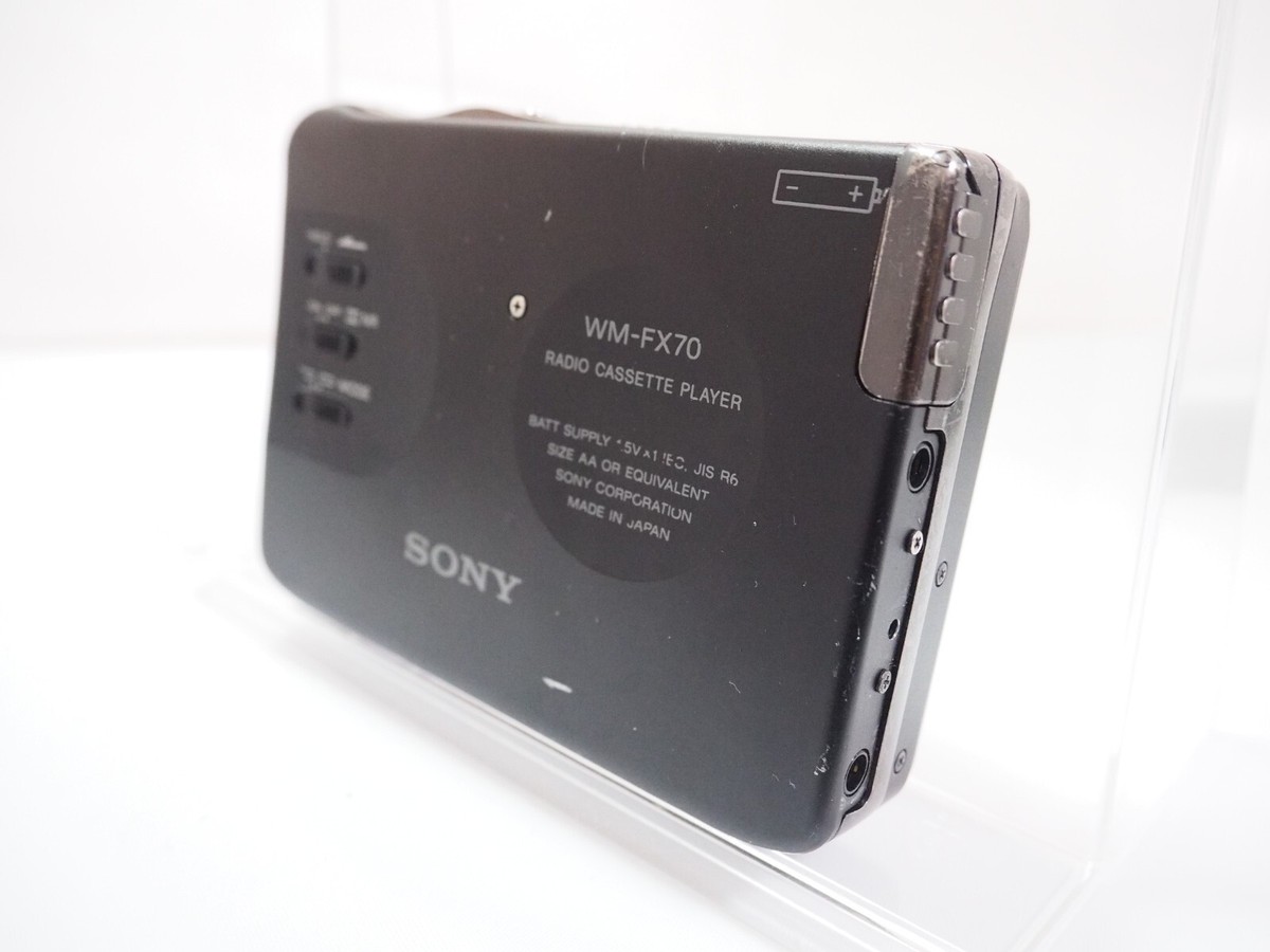 SONY WM-FX70 Walkman AM/FM Radio Cassette Player Japan Black
