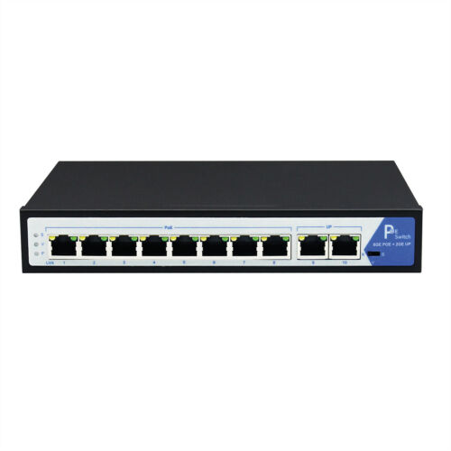 Switch PoE+ Gigabit Ethernet, 8+2 Ports - Bild 1 von 4