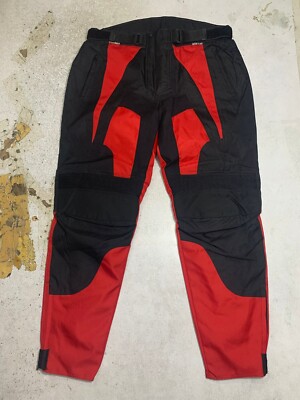 Heavy-Duty Black and Red Protective Pants
