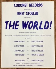 Rhet Stoller promotional 1967 advertisment poster wrote ‘Match of the Day’ theme