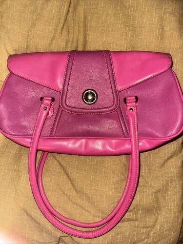 Pink Faux Leather Saddle Bag Y2K Baddie IT Girl Used Once - Picture 1 of 9