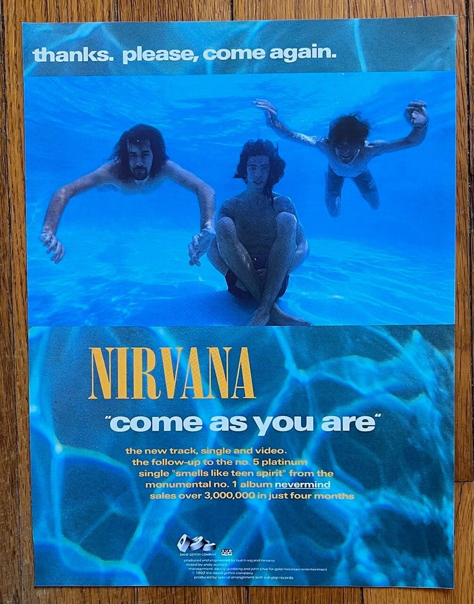 Nirvana - Come As You Are RARE magazine ad '92 | eBay